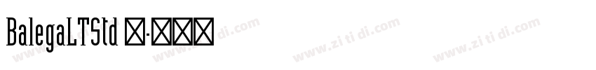 BalegaLTStd 中字体转换